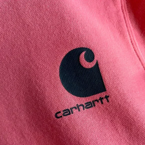 Carhartt pink logo hoodie 7 - Picture 3 of 12